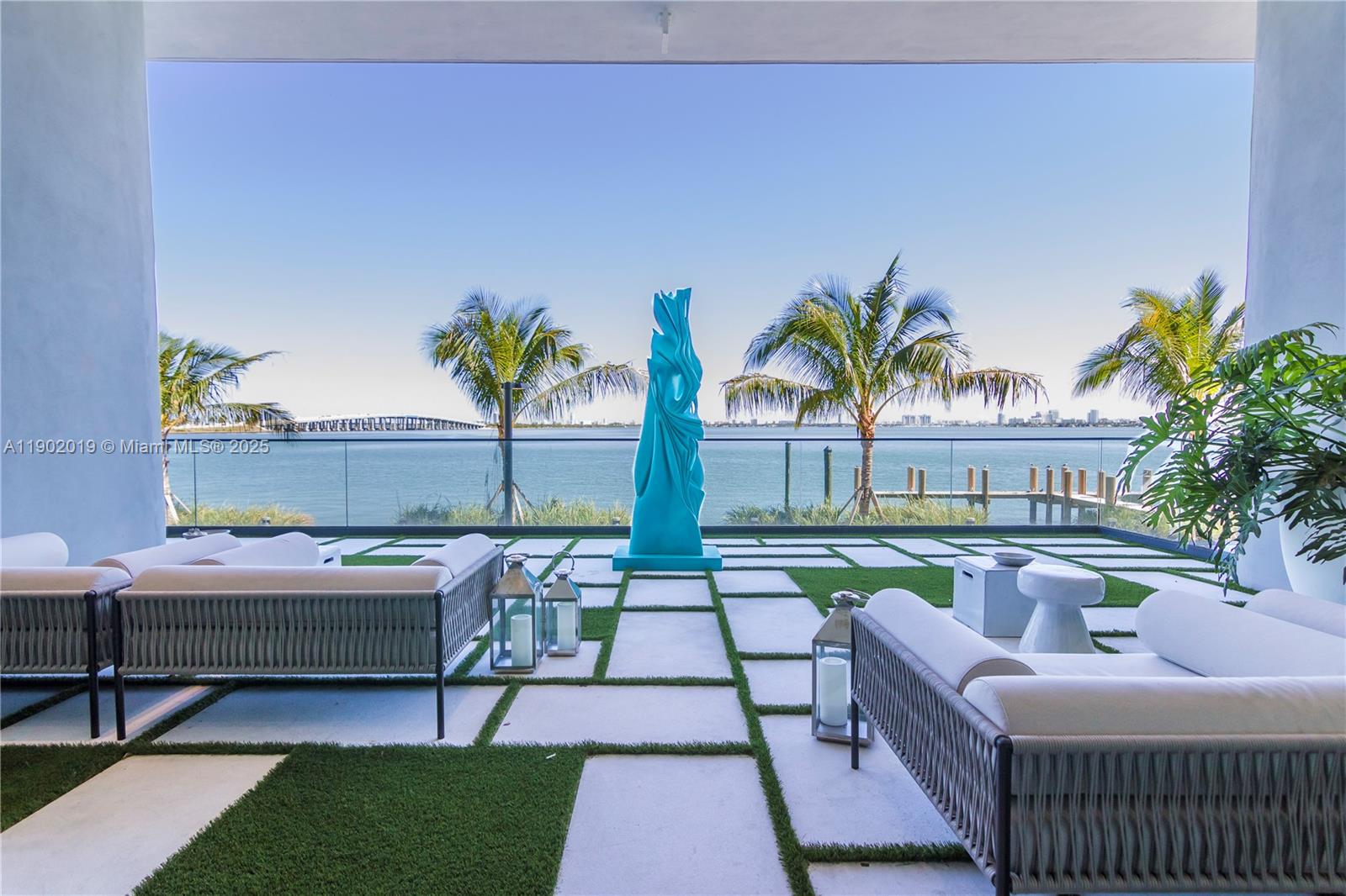 3131 Northeast 7th Avenue, Unit 2202 Miami, FL 33137 - Photo 46 of 68 Cigar terrace on ground floor overlooking Biscayne Bay