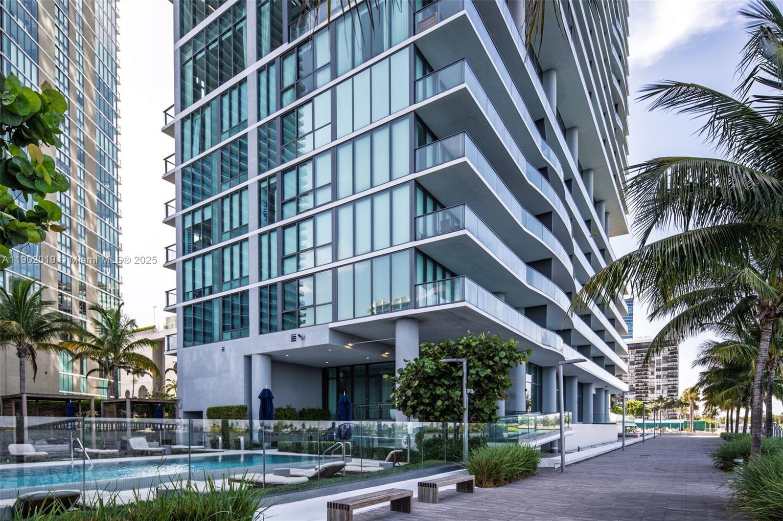 3131 Northeast 7th Avenue, Unit 2202 Miami, FL 33137 - Photo 52 of 68 Bay pool & cabanas on ground floor