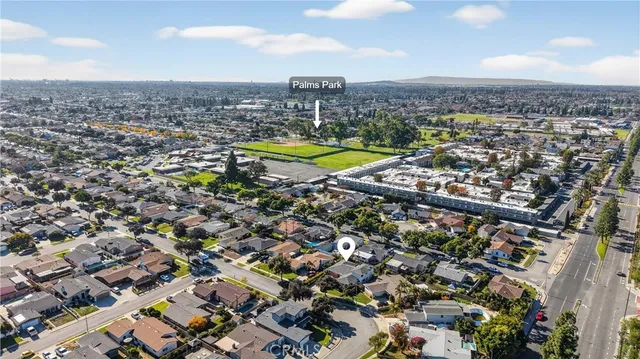 an aerial view of a city