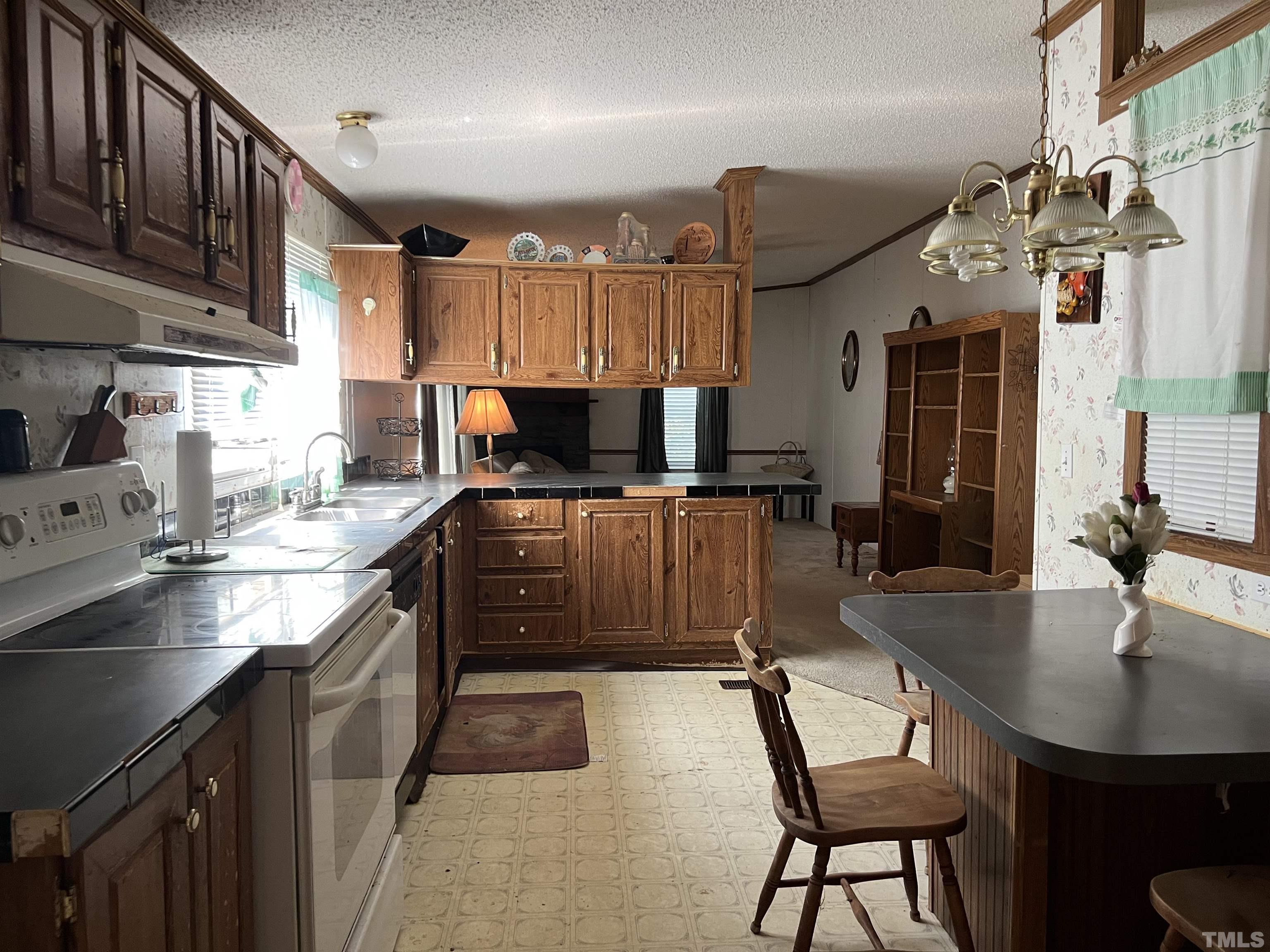 772 Nutgrass Road Bunnlevel, NC 28323 - Photo 5 of 6 a kitchen with cabinets a sink appliances and a counter top space