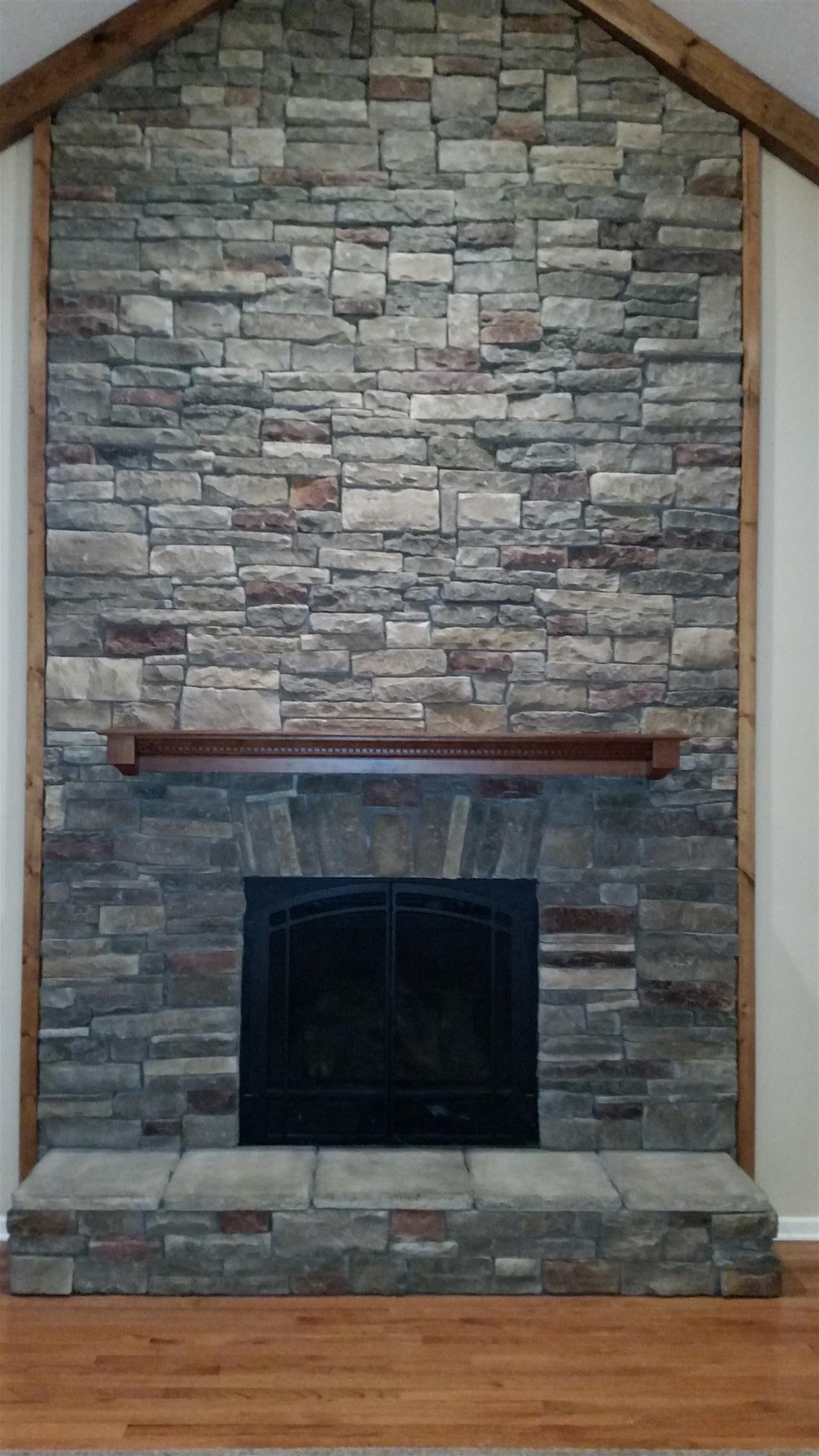 3055 Sweethome Road Chapmansboro, TN 37035 - Photo 3 of 19 Dry stack stone fireplace