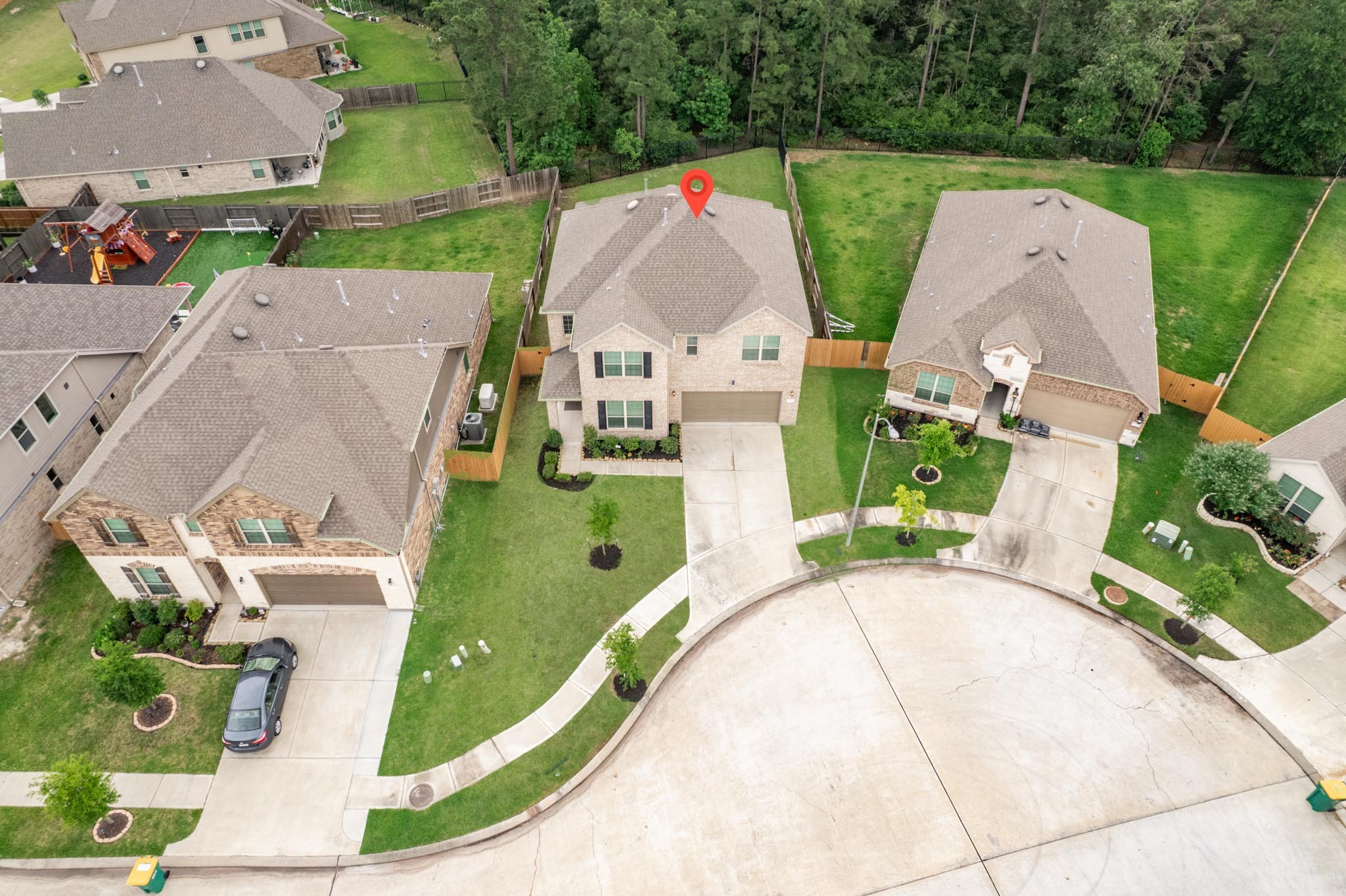 27817 Ellie Oak Lane Spring, TX 77386 - Photo 45 of 49 an aerial view of a house with outdoor space
