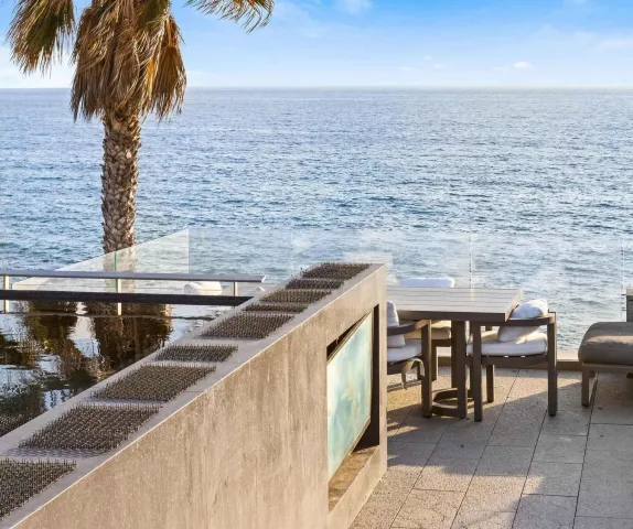 a view of outdoor space with seating area