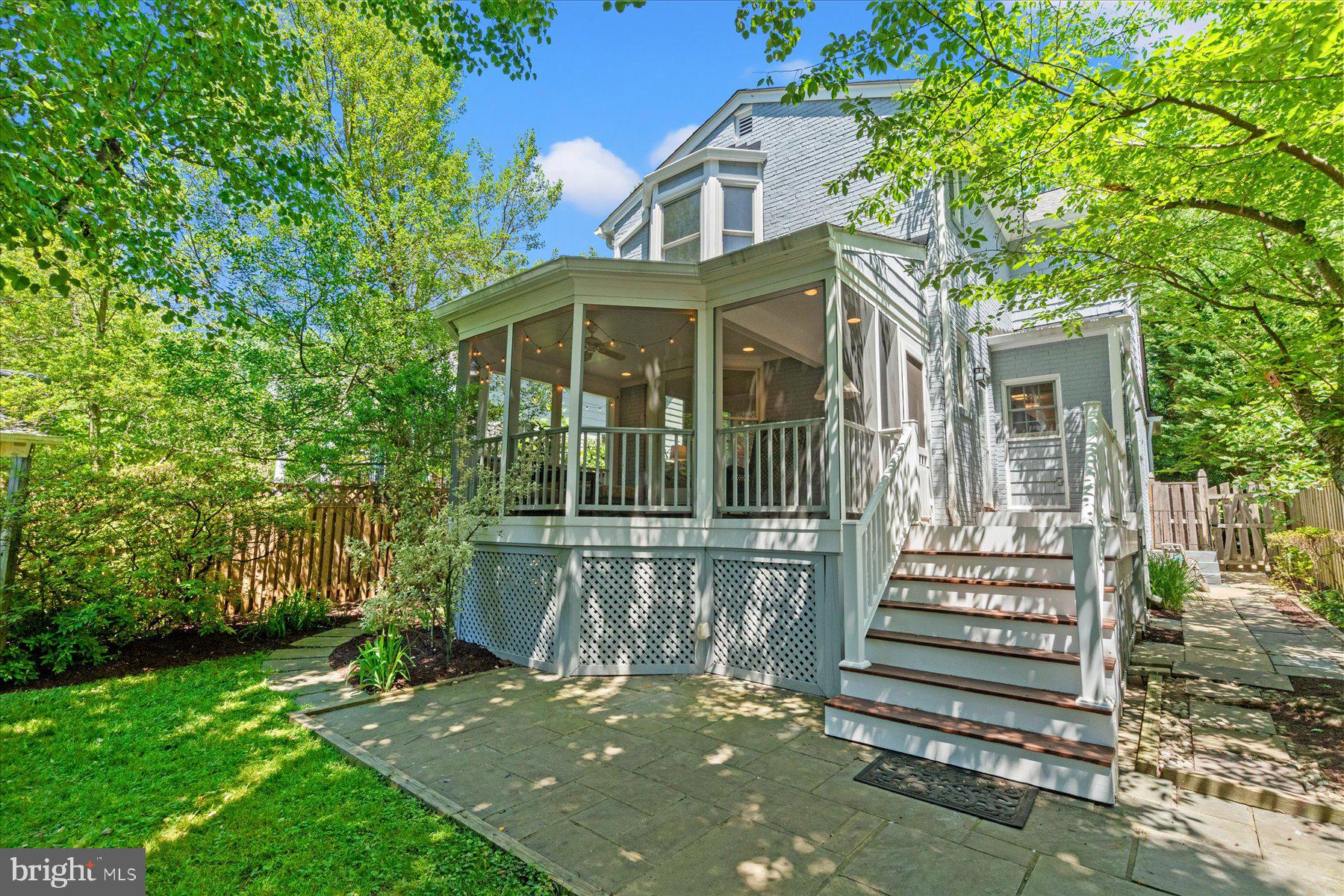 4906 46th Street Northwest Washington, DC 20016 - Photo 37 of 40 Deck, screened porch & rear addition