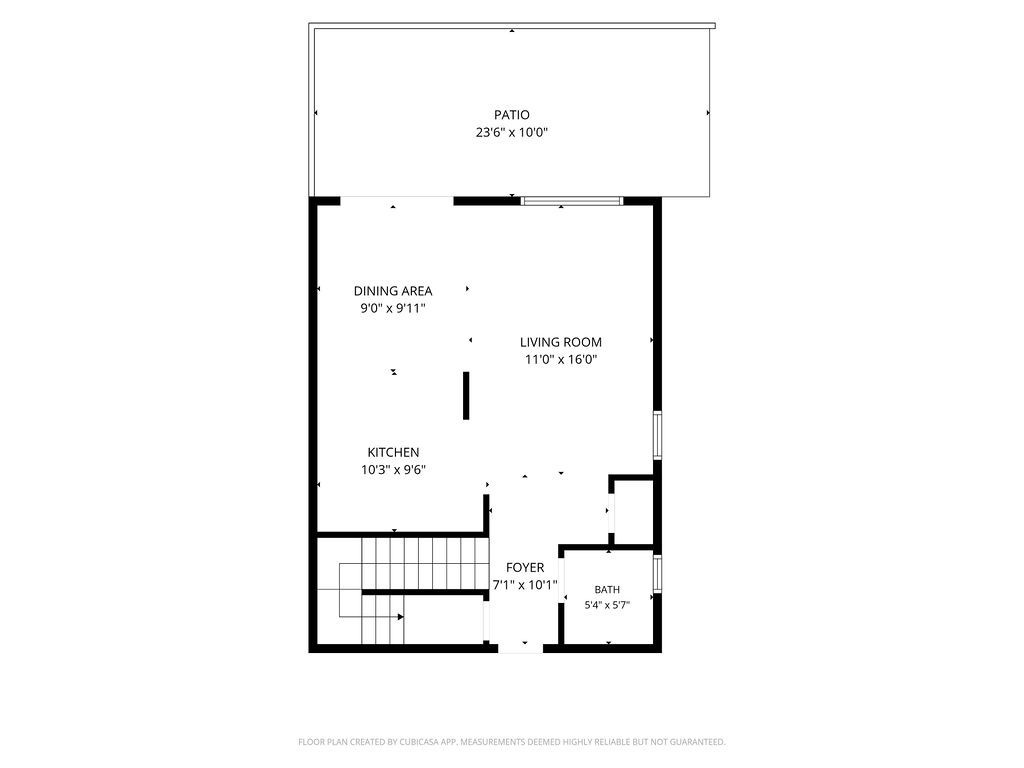 11370 Dream Pacoima, CA 91331 - Photo 54 of 55 Ground Level Floor Plan. Dimensions are approximate. Buyer to verify.