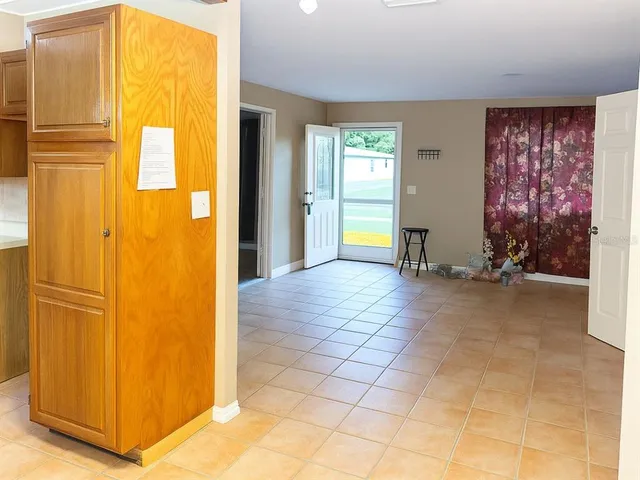 a view of an empty room