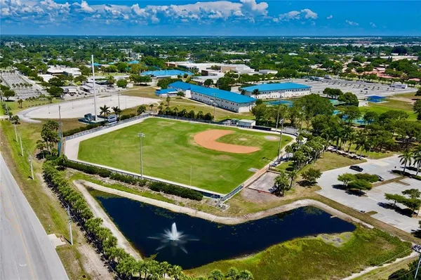 a black and white photo of a park