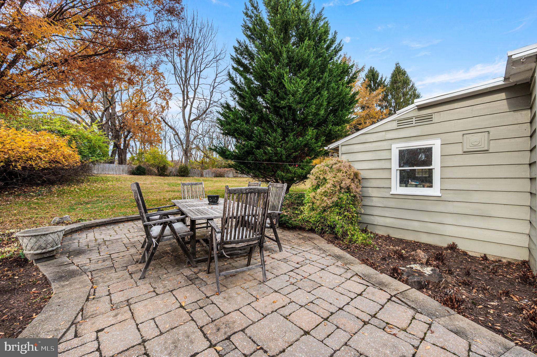 1033 Lenape Road West Chester, PA 19382 - Photo 22 of 33 a view of a backyard with sitting area