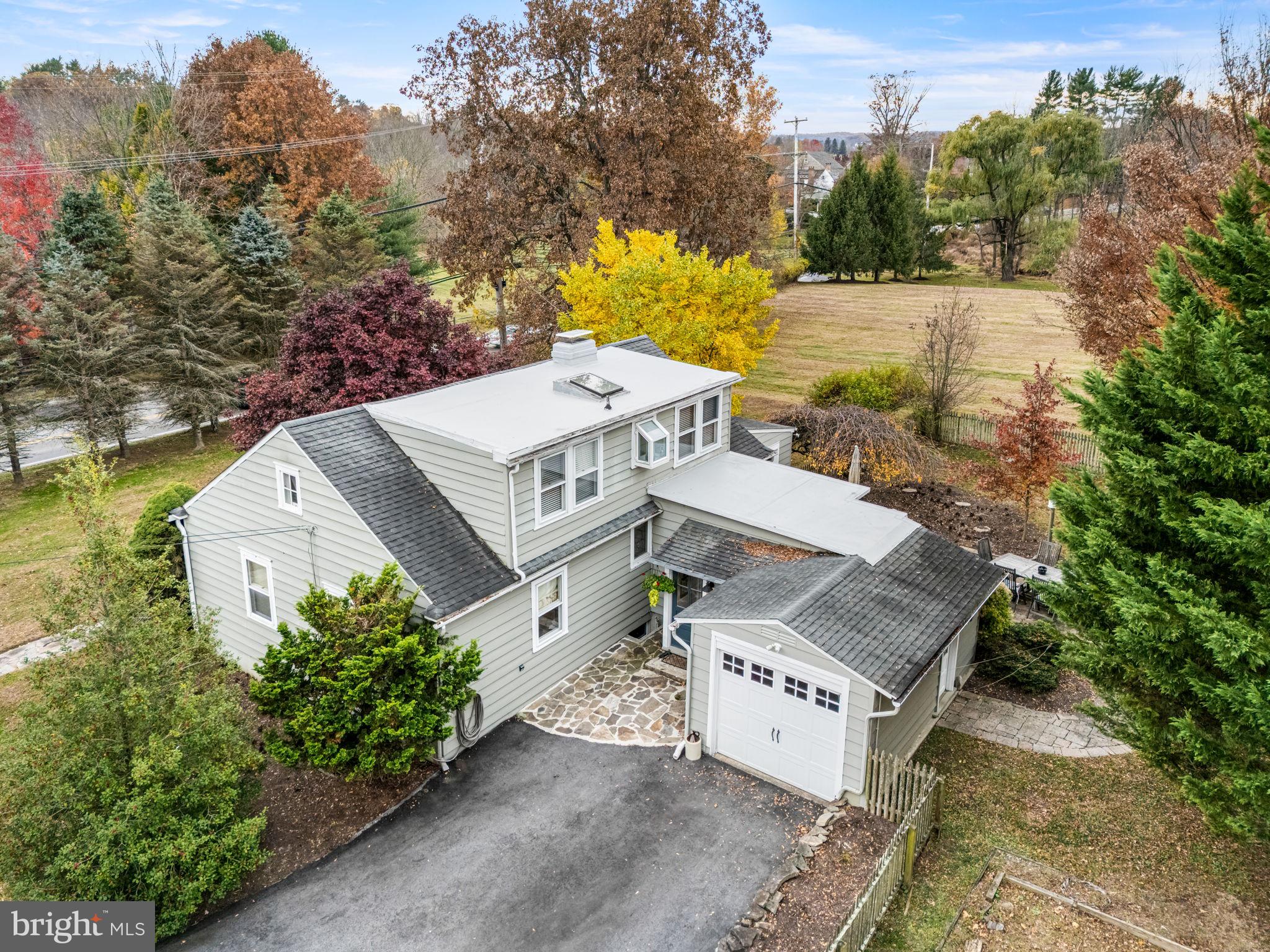 1033 Lenape Road West Chester, PA 19382 - Photo 28 of 33 an aerial view of a house with a yard