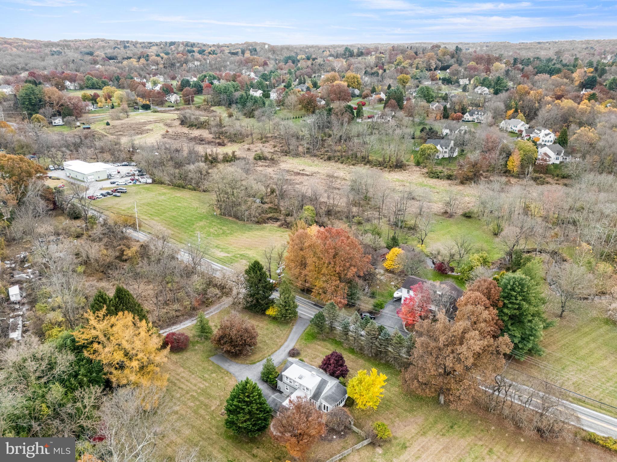 1033 Lenape Road West Chester, PA 19382 - Photo 31 of 33 an aerial view of residential houses with outdoor space