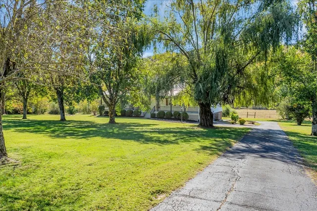 a front view of a house having yard