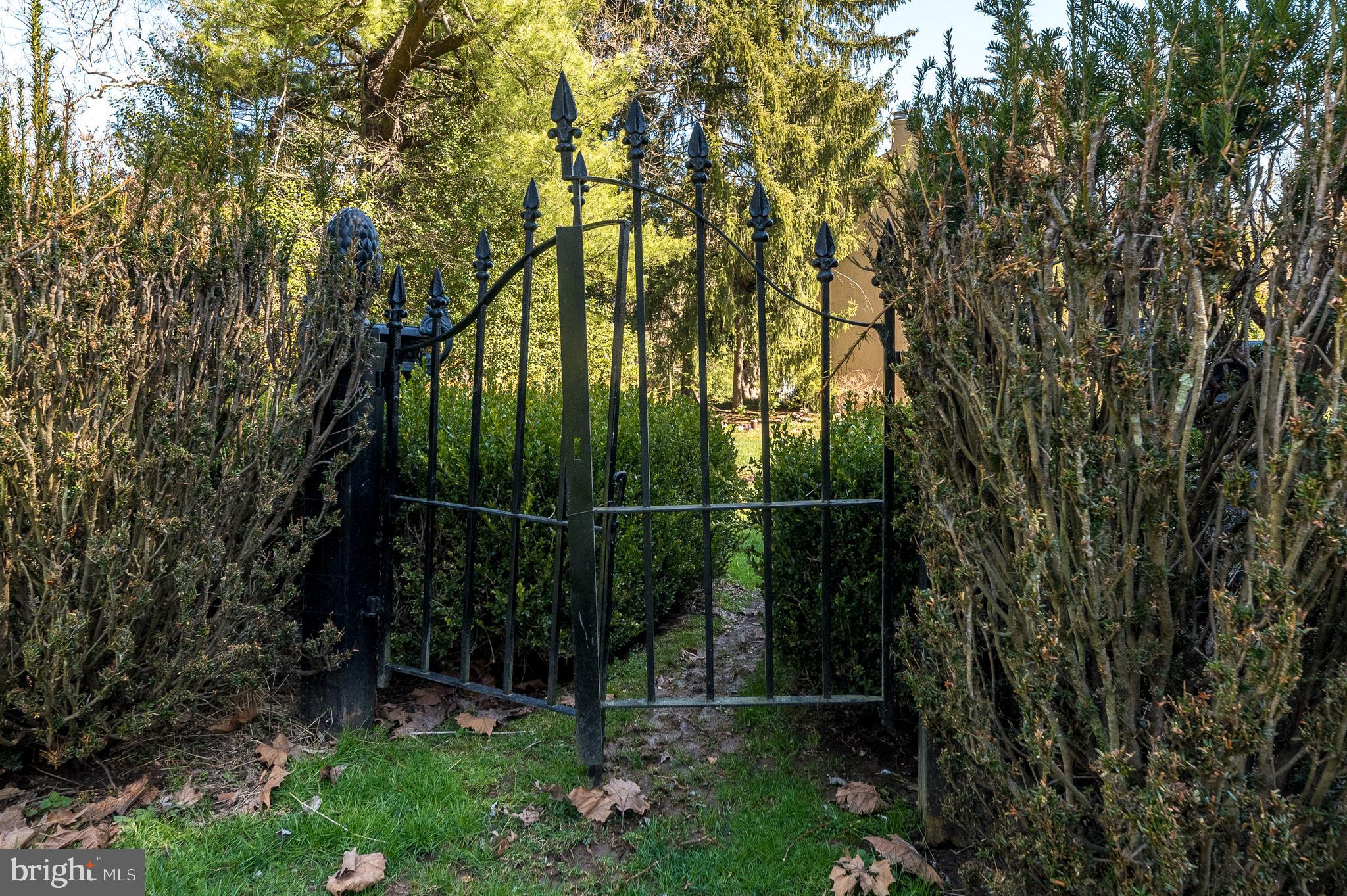 4522 New Hope Road New Hope, PA 18938 - Photo 57 of 101 Sweet wrought iron gate by the pool area