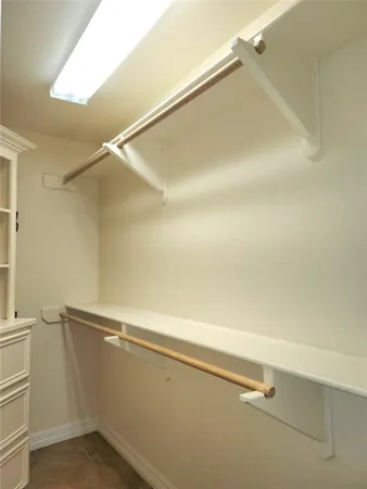 a close view of closet
