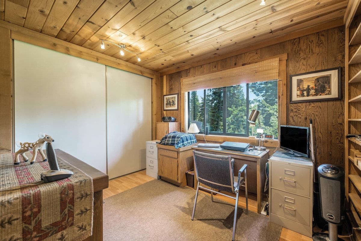 3600 Dinah Road Carnelian Bay, CA 96140 - Photo 19 of 26 a view of a workspace with furniture and a window