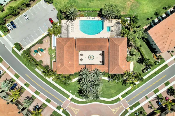 an aerial view of a