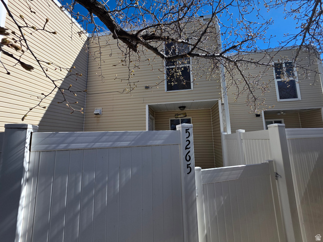 5265 South Rome Beauty Park Murray, UT 84123 - Photo 2 of 35 View of home's exterior with a gate