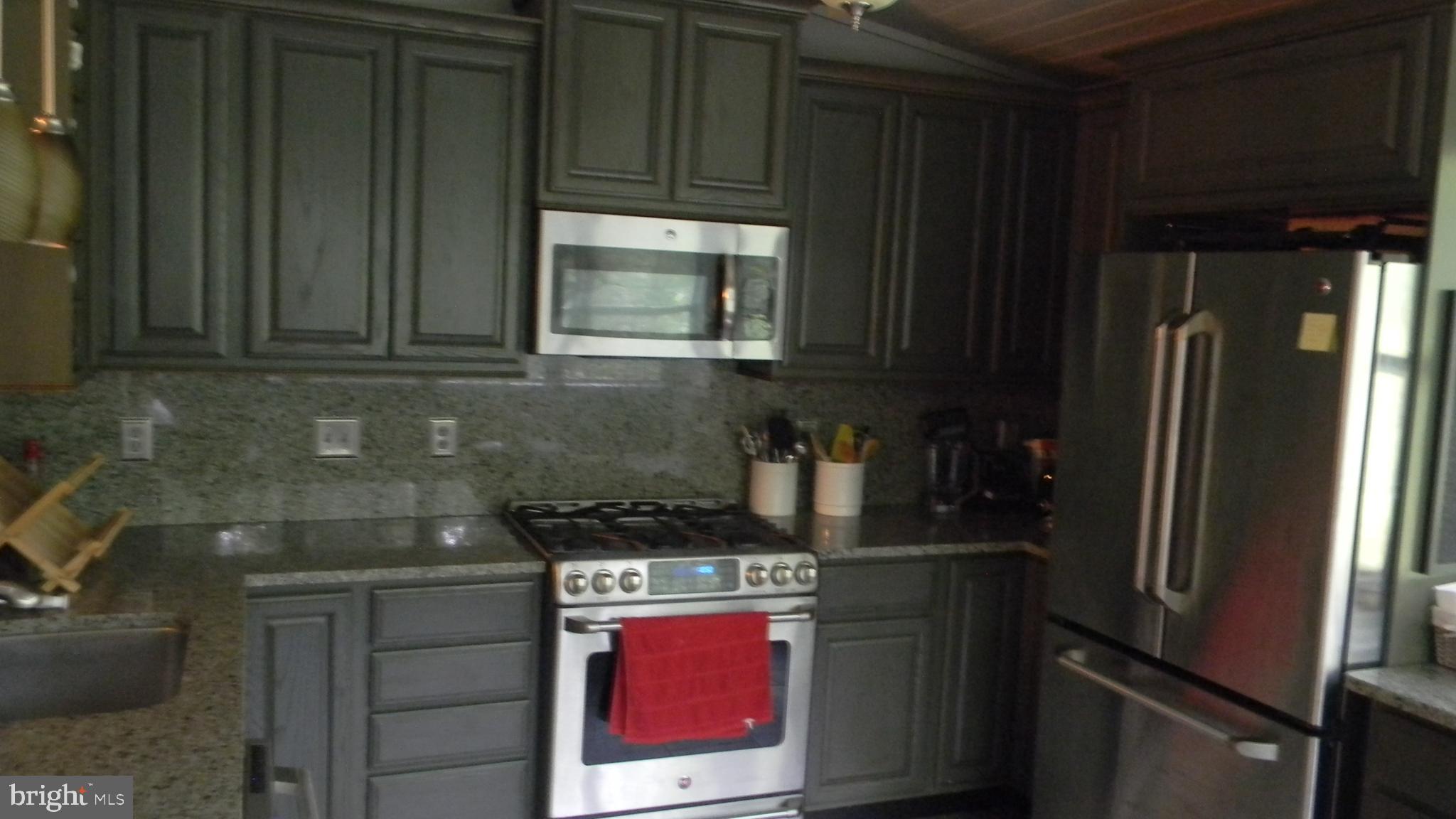 42 Pearl Place Basye, VA 22842 - Photo 8 of 30 a kitchen with stainless steel appliances granite countertop a refrigerator and a stove top oven