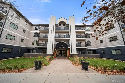 a view of a building with a outdoor space