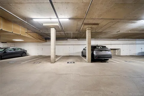 a view of parking garage