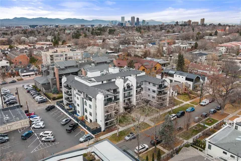 an aerial view of a city