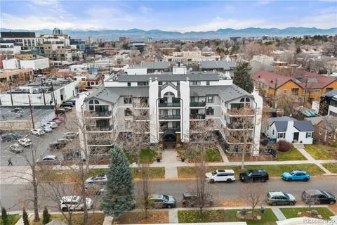 an aerial view of a city