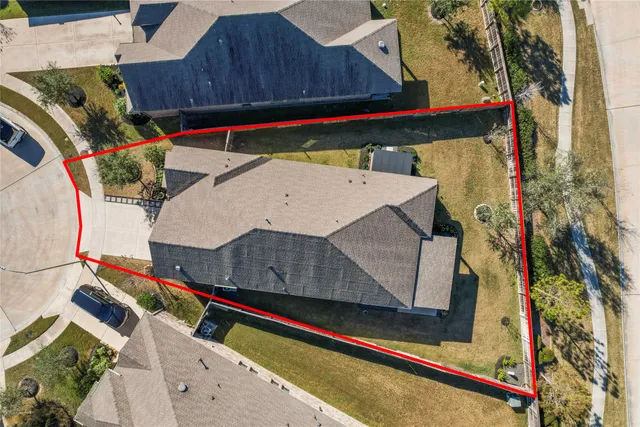 a view of a lake with a house