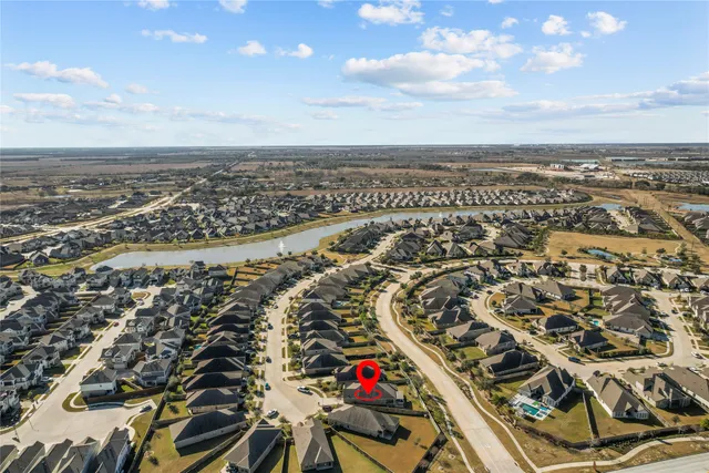 an aerial view of a city