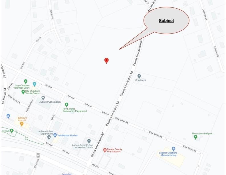 44 County Line-Auburn Road Auburn, GA 30011 - Photo 3 of 10 a bathroom with a shower and a mirror