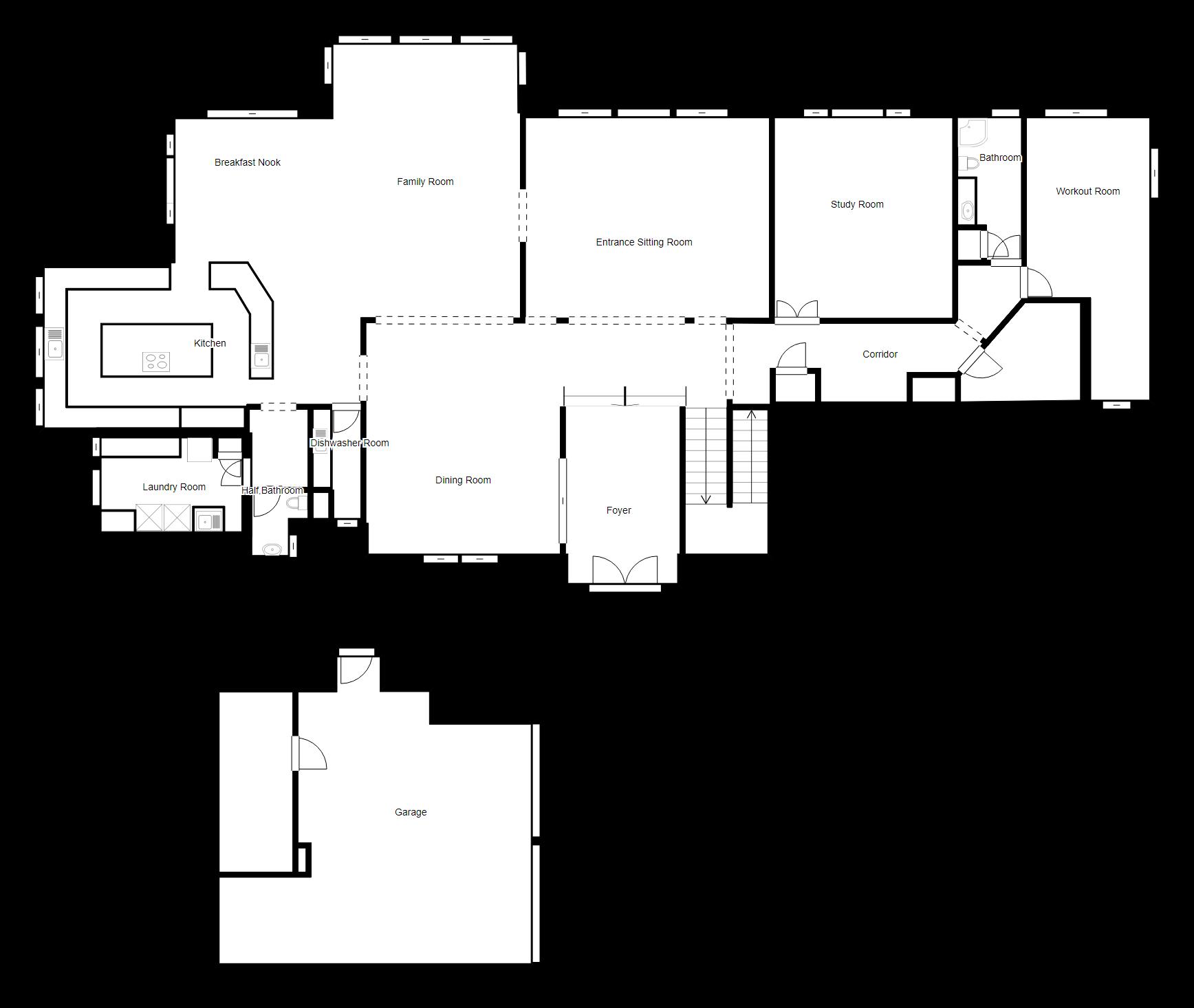 5640 Rico Drive Boca Raton, FL 33487 - Photo 44 of 45 1st floor Plan