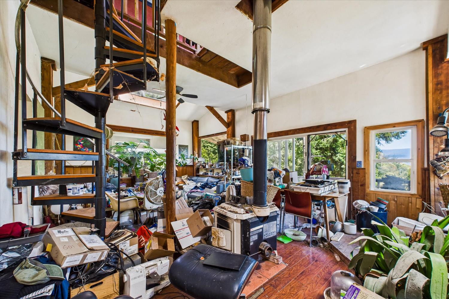 5500 Rancho Sequoia Drive Alderpoint, CA 95511 - Photo 16 of 30 a view of a chairs and table in a backyard