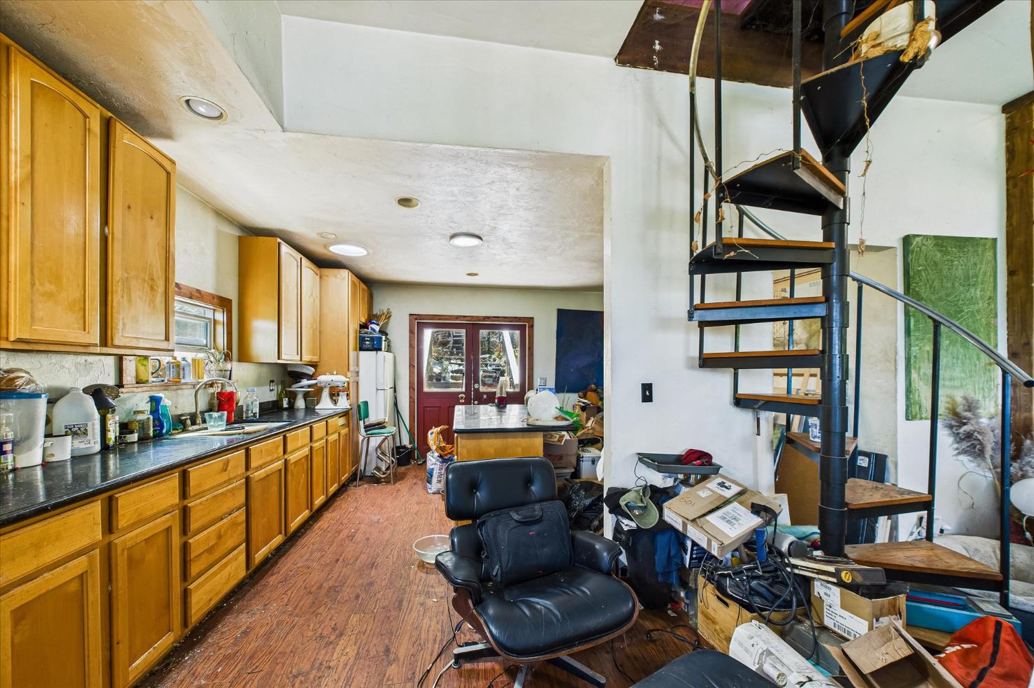 5500 Rancho Sequoia Drive Alderpoint, CA 95511 - Photo 19 of 30 a very nice looking living room with furniture and floor to ceiling windows