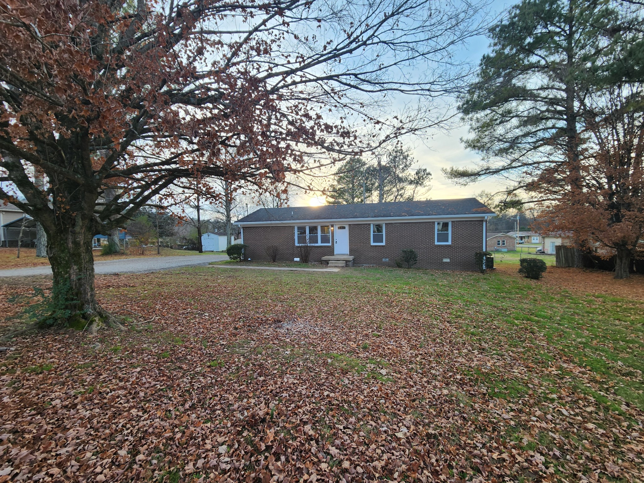 1301 Riley Hill Road Pulaski, TN 38478 - Photo 4 of 23 a front view of a house with a garden and trees