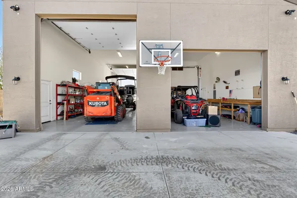a view of parking garage