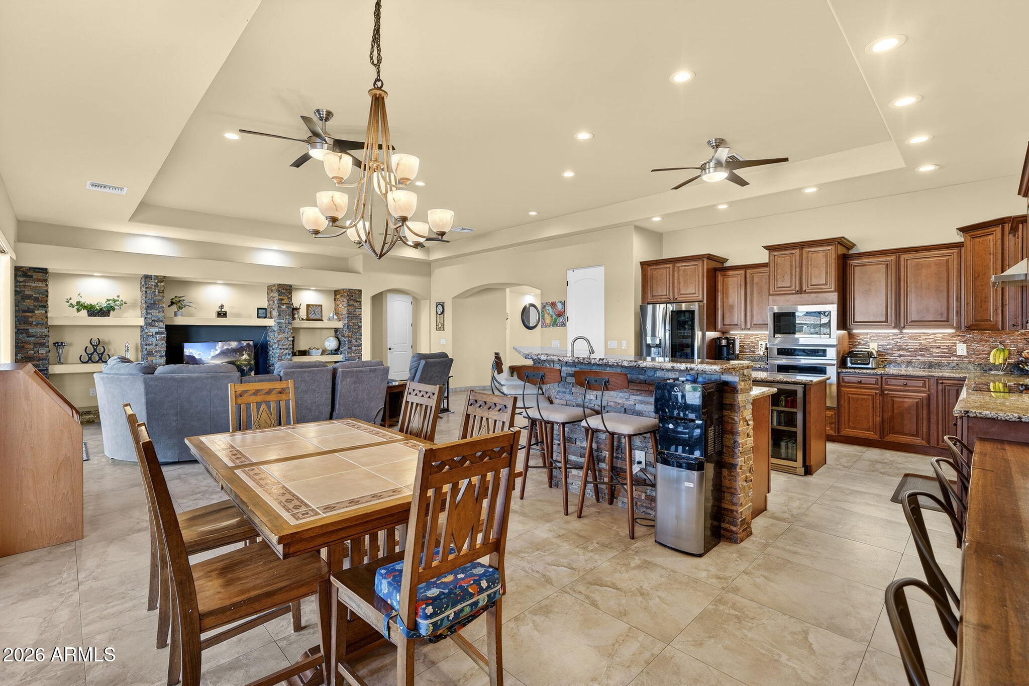 112 West Circle Mountain Road New River, AZ 85087 - Photo 24 of 57 a view of a dining room and livingroom