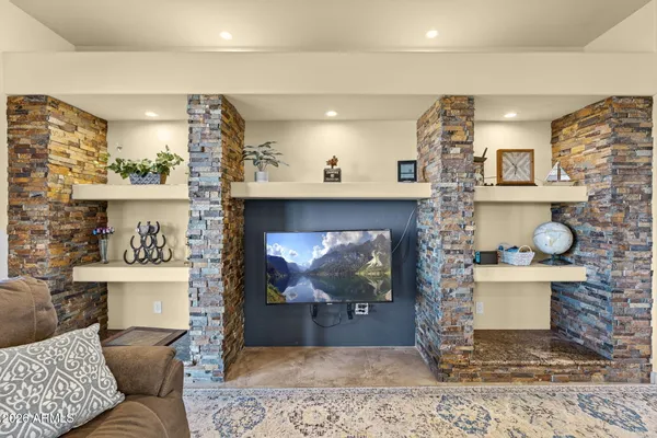 a view of a house with entertaining space