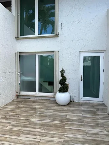 a view of a entryway of the house