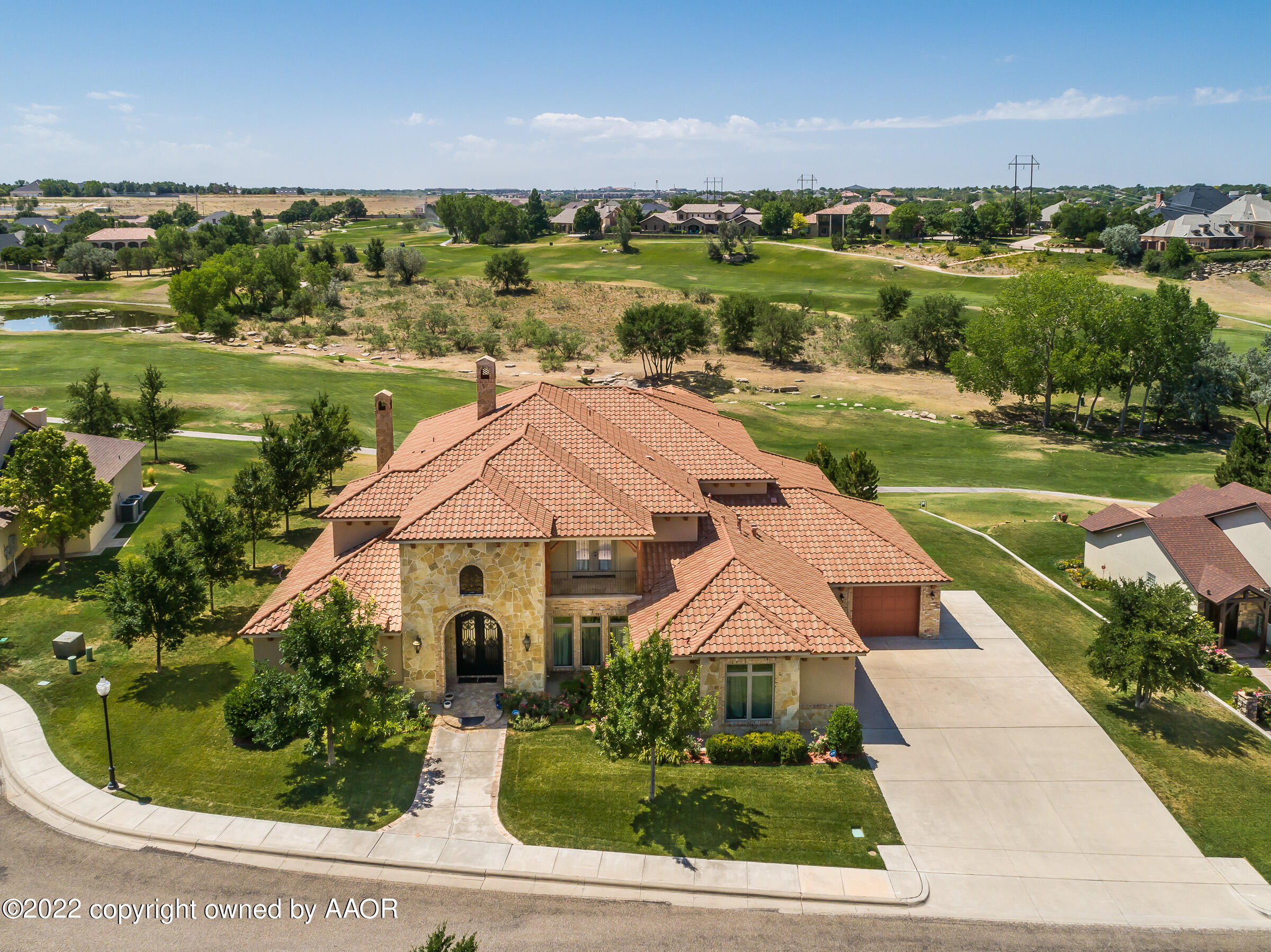 16 Merion Place Amarillo, TX 79124 - Photo 3 of 71 an aerial view of a house with garden space and street view