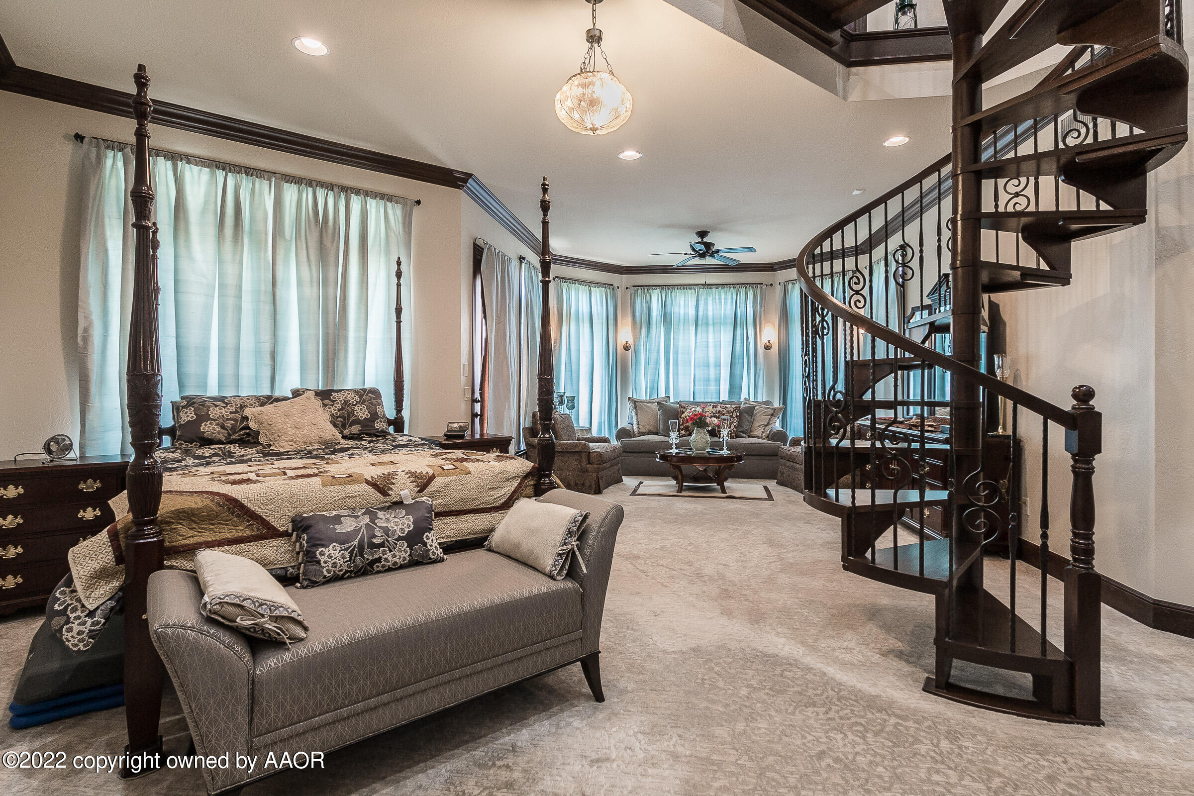 16 Merion Place Amarillo, TX 79124 - Photo 39 of 71 a living room with furniture stairs and a window