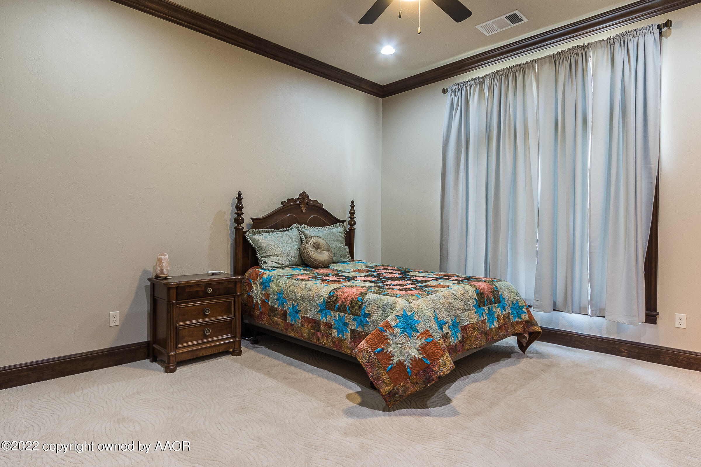 16 Merion Place Amarillo, TX 79124 - Photo 48 of 71 a bedroom with a bed and a window