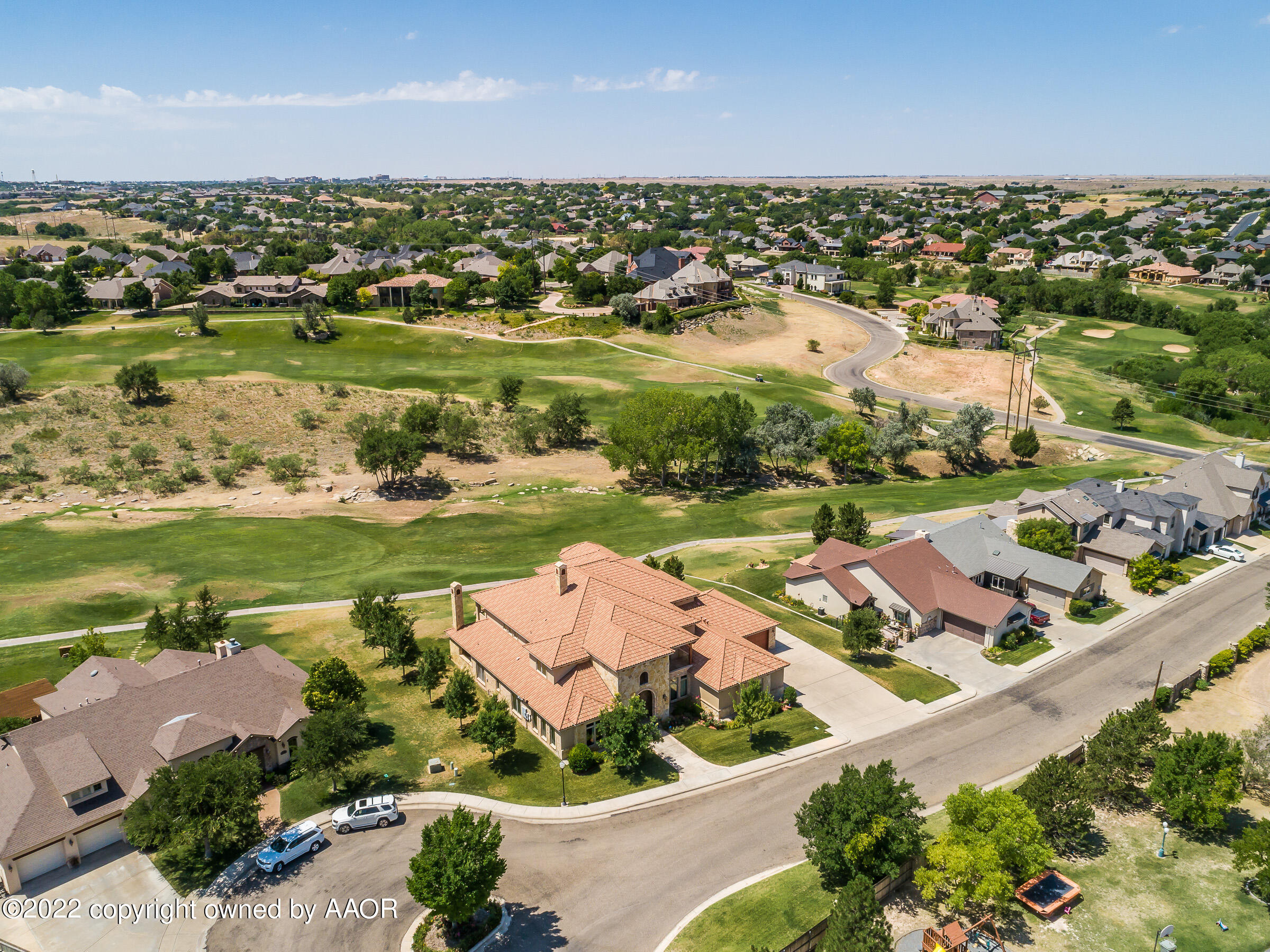 16 Merion Place Amarillo, TX 79124 - Photo 69 of 71 an aerial view of a houses with outdoor space and river
