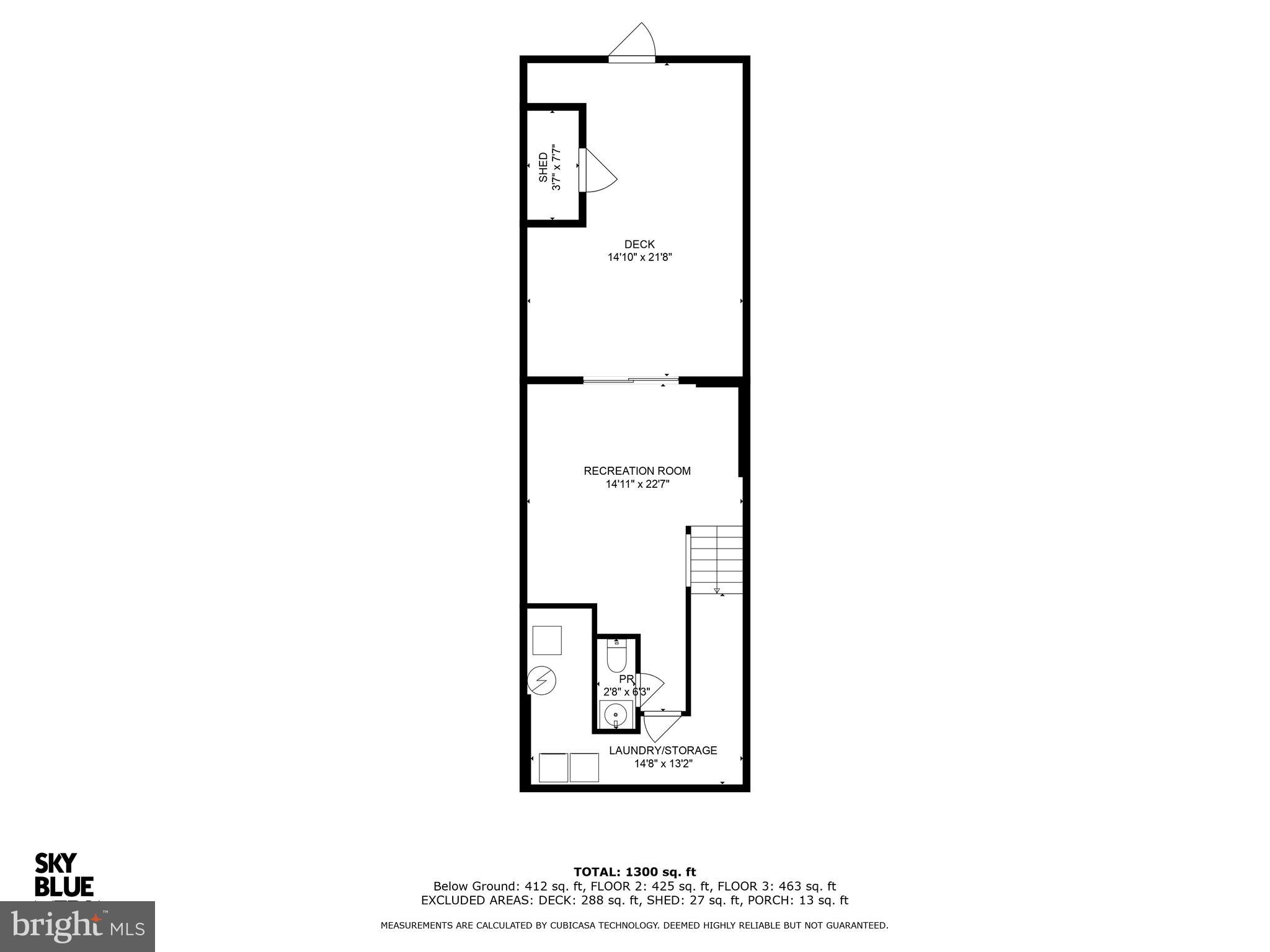8359 Bark Tree Court Springfield, VA 22153 - Photo 39 of 39 Floorplan Lower Level
