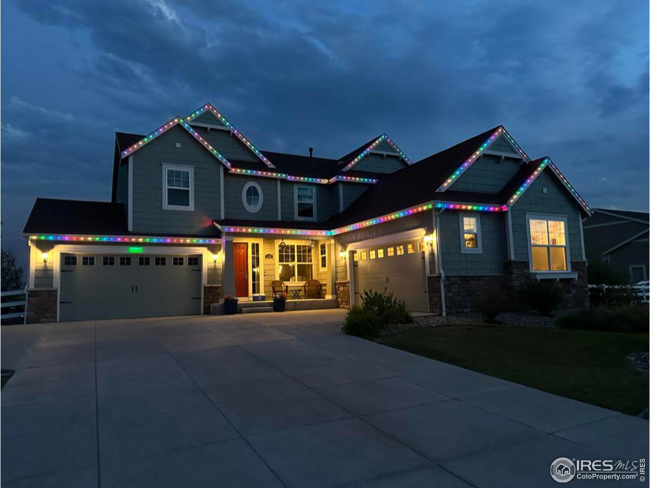 3381 Birch Road Longmont, CO 80504 - Photo 33 of 33 Permanent Holiday Lights. Can be programmed to a variety of settings/colors.