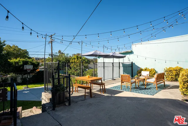 a outdoor space with patio lots of furniture