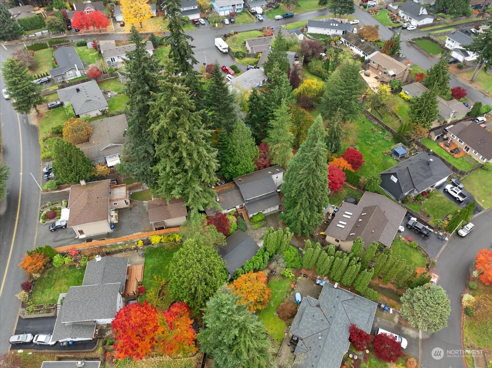 107 219th Place Southeast Bothell, WA 98021 - Photo 40 of 40 an aerial view of residential houses with outdoor space