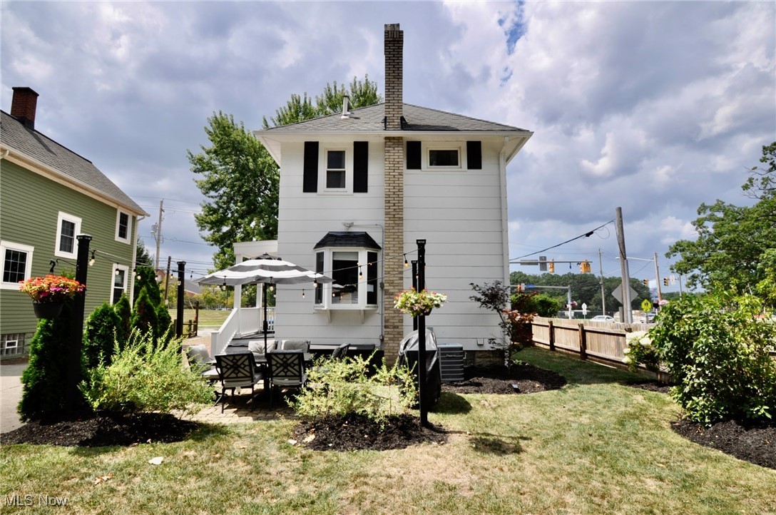 467 Cahoon Road Bay Village, OH 44140 - Photo 33 of 41 Rear view of house with a chimney