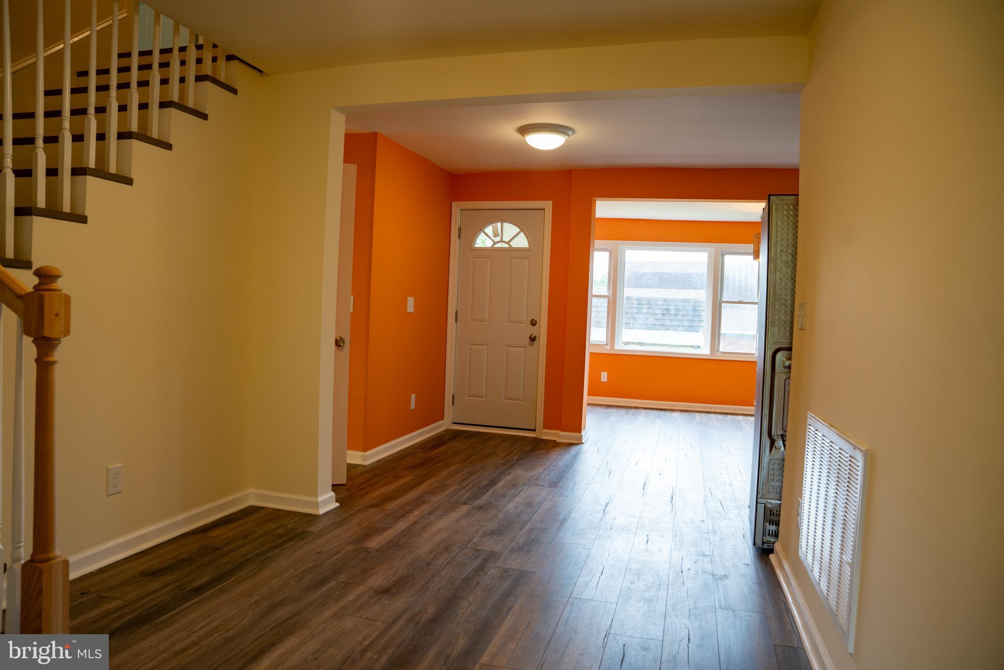 29592 Foskey Lane Delmar, MD 21875 - Photo 11 of 65 Bright entryway with vibrant orange accents.