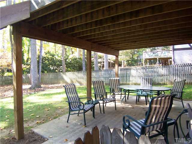 908 Hemingway Drive Raleigh, NC 27609 - Photo 22 of 25 View of the covered Patio off the Family Rm.