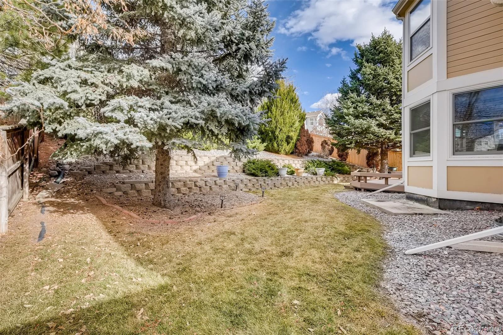 9396 Desert Willow Road Highlands Ranch, CO 80129 - Photo 34 of 40 a view of a yard with plants and trees