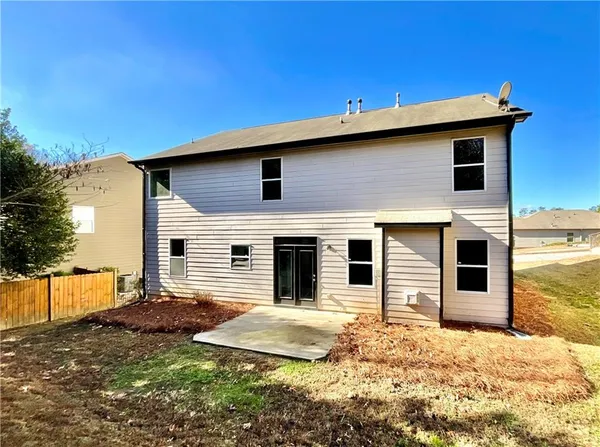 a backyard of a house