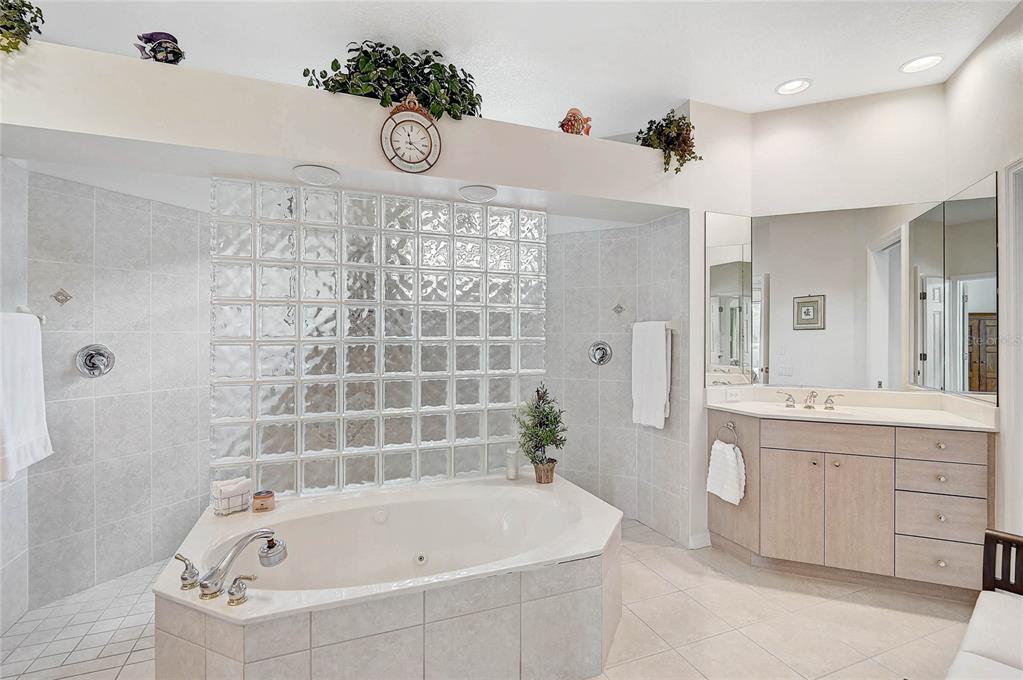 2111 Muskogee Trail Nokomis, FL 34275 - Photo 18 of 58 a bathroom with a tub sink and mirror